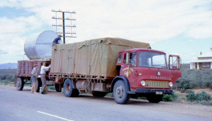 Pick up from home to travel to Coober Pedy on Wednesday, December 14, 1966.