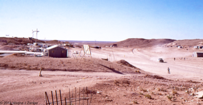 Looking down a dusty Bolshevic Gully during July 1967.