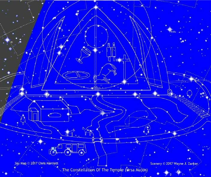 This is a FINATS of the Temple in Glory and based upon the sky map of Ursa Major.