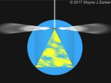 Situated centrally between four universes, the Heavenly Yeruwshalem's Throne and time energies are projected from its apex.